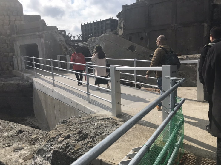 ドルフィン桟橋からの経路